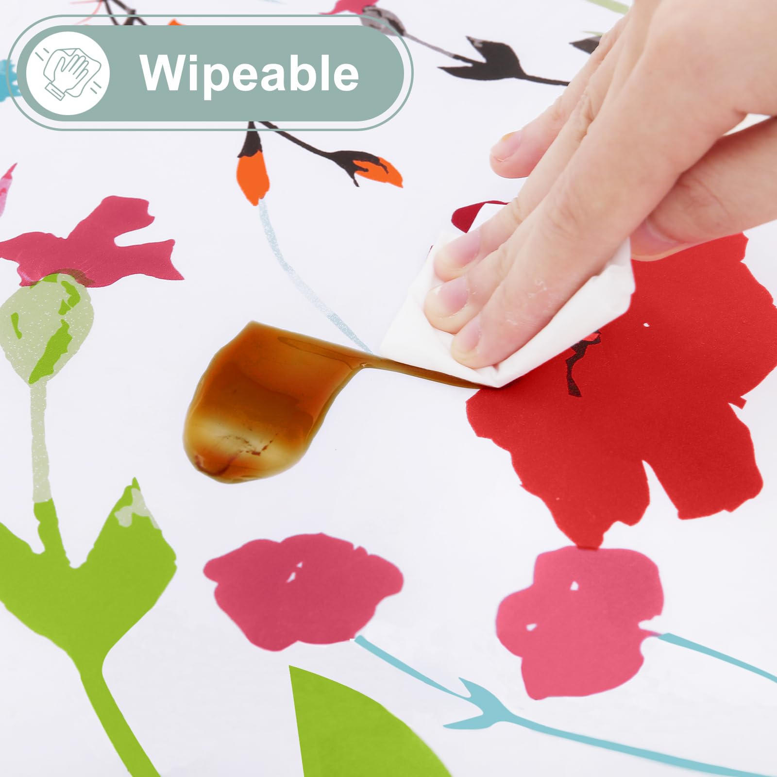 Misaya bright indoor outdoor tablecloth suitable for meals and picnics