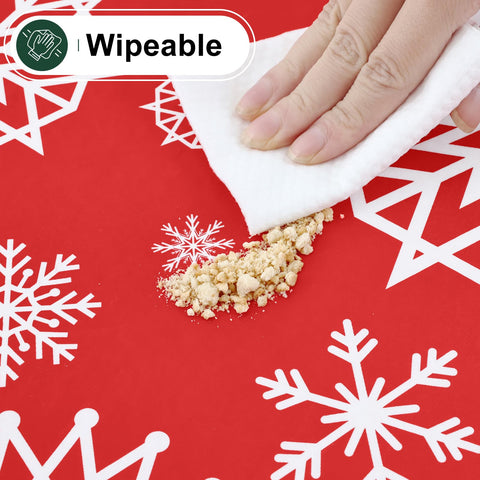 Misaya rectangle tablecloth suitable for indoor and outdoor dining occasions.