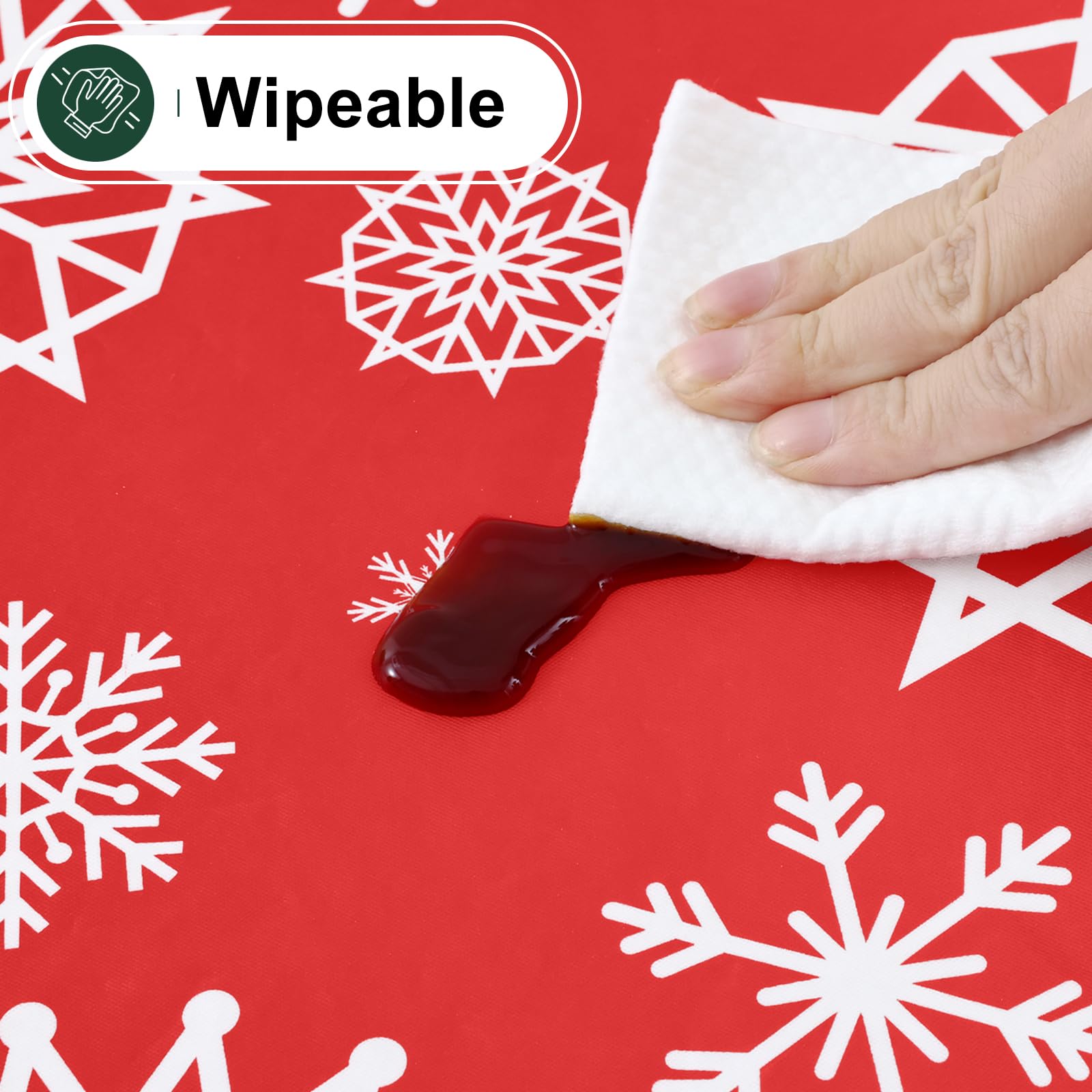 Misaya tablecloth works indoors or outdoors for gatherings