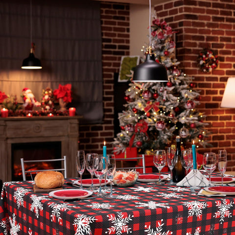 Misaya tablecloth with soft flannel backing adds cushioning and anti-slip stability.