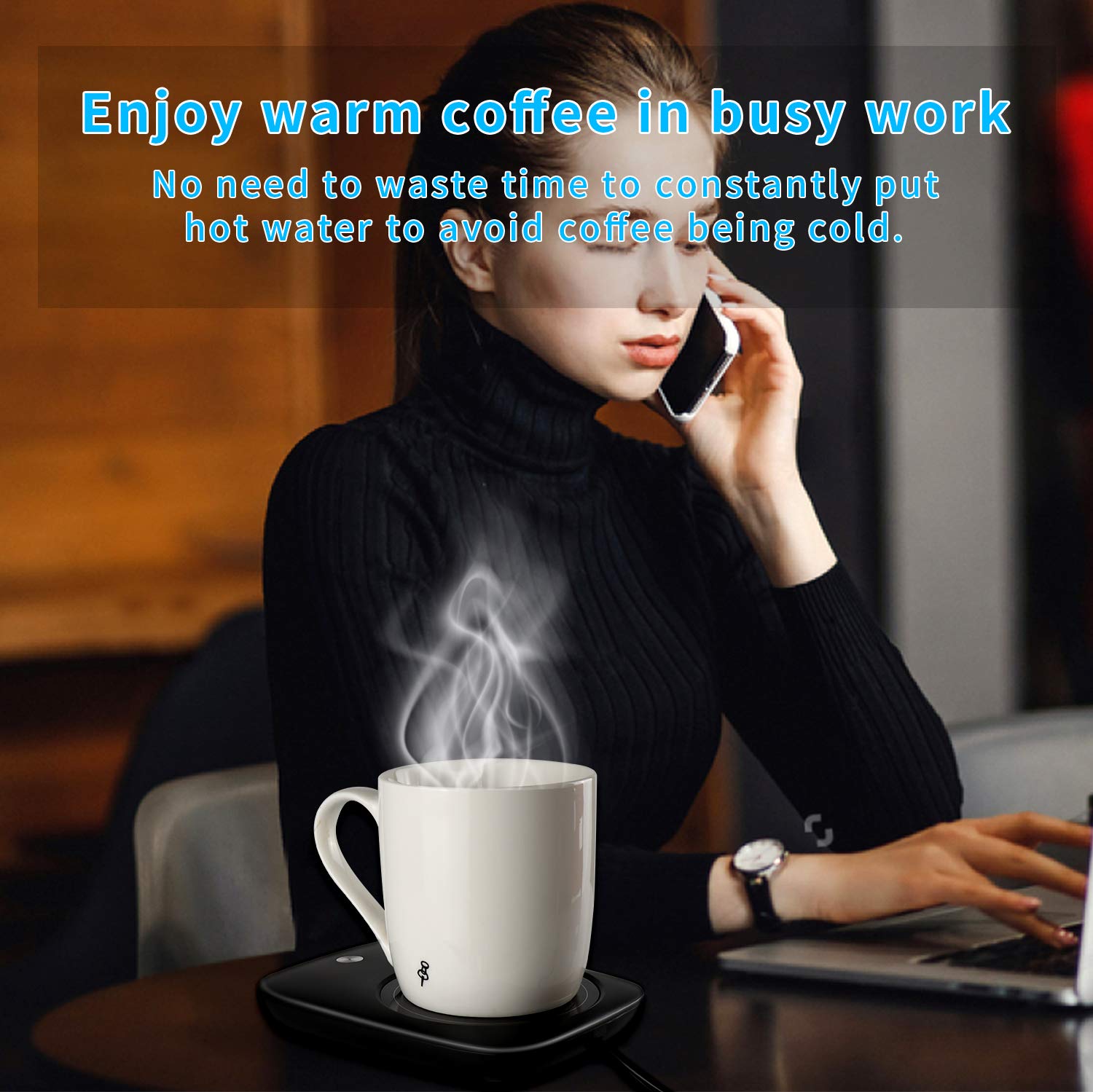 Temperature range 40 to 60°C maintains warmth without boiling