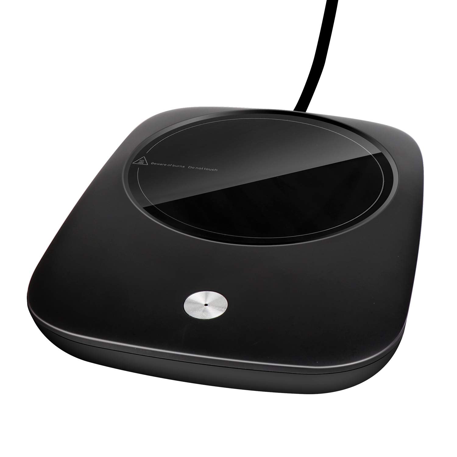 Misby mug warmer on a desk keeps coffee at the ideal temperature for focus and comfort