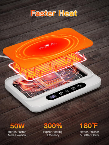 Misby Mug Warmer demonstrates two-cup heating for busy mornings.