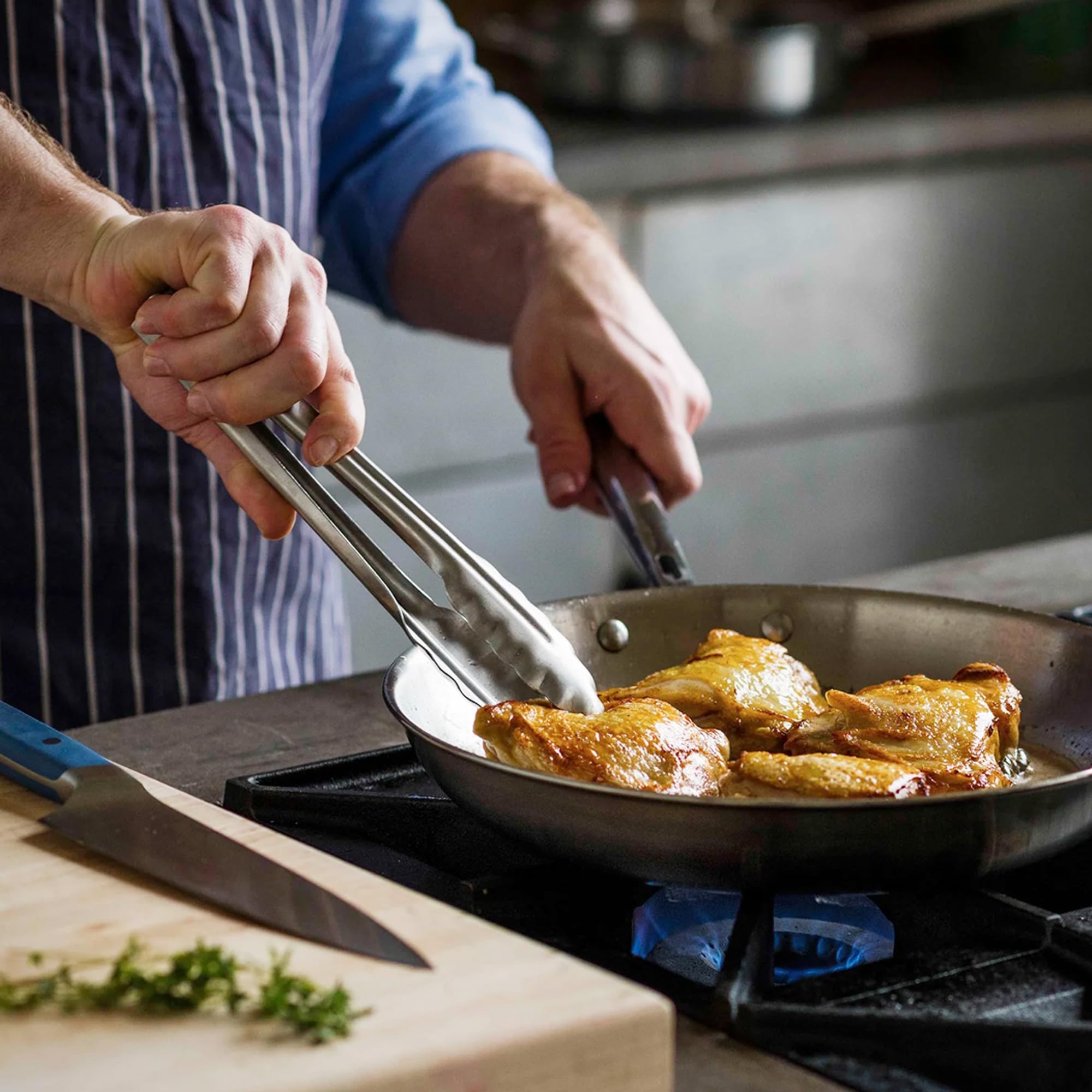 Misen is induction compatible for versatile kitchen setup.