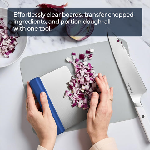 Misen bench scraper durable stainless steel for daily use.