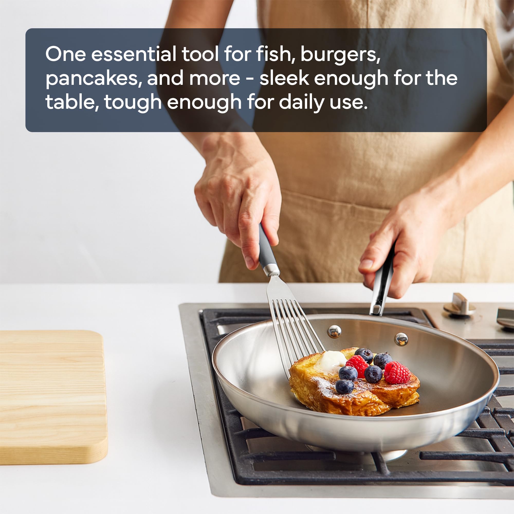 Misen stainless steel blade resists high heat for durable daily use