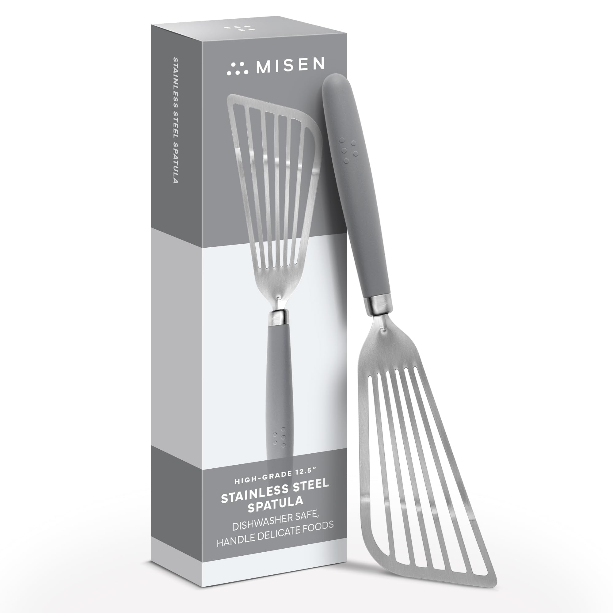 Misen fish spatula slotted turner flipping delicate eggs and fish