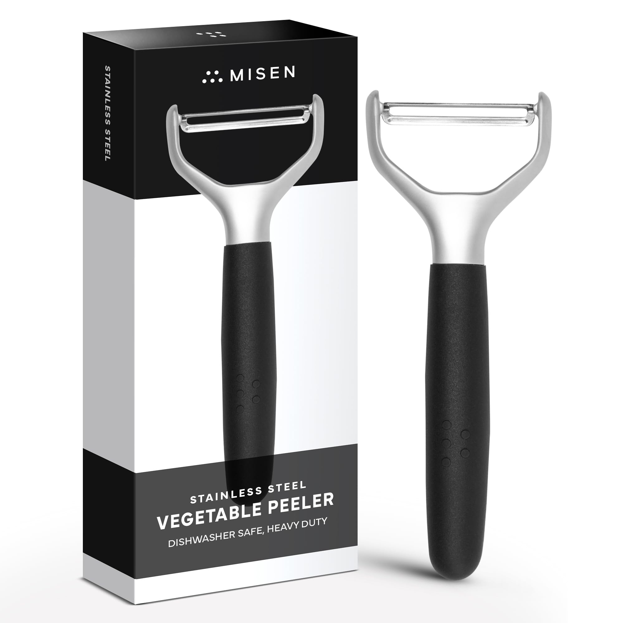 Misen vegetable peeler stainless steel blade for effortless peeling