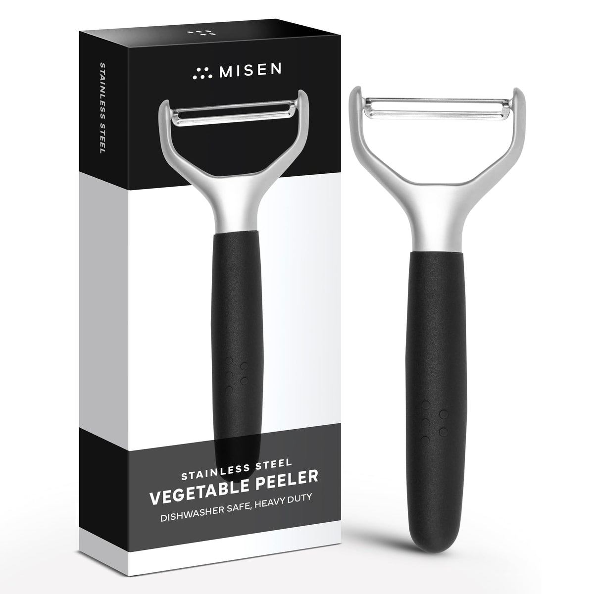 Misen vegetable peeler stainless steel blade for effortless peeling