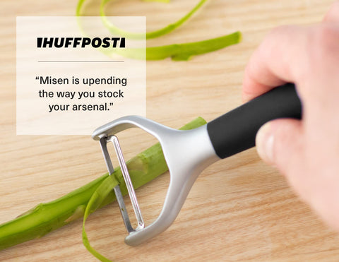Misen peeler compact design fits narrow drawers