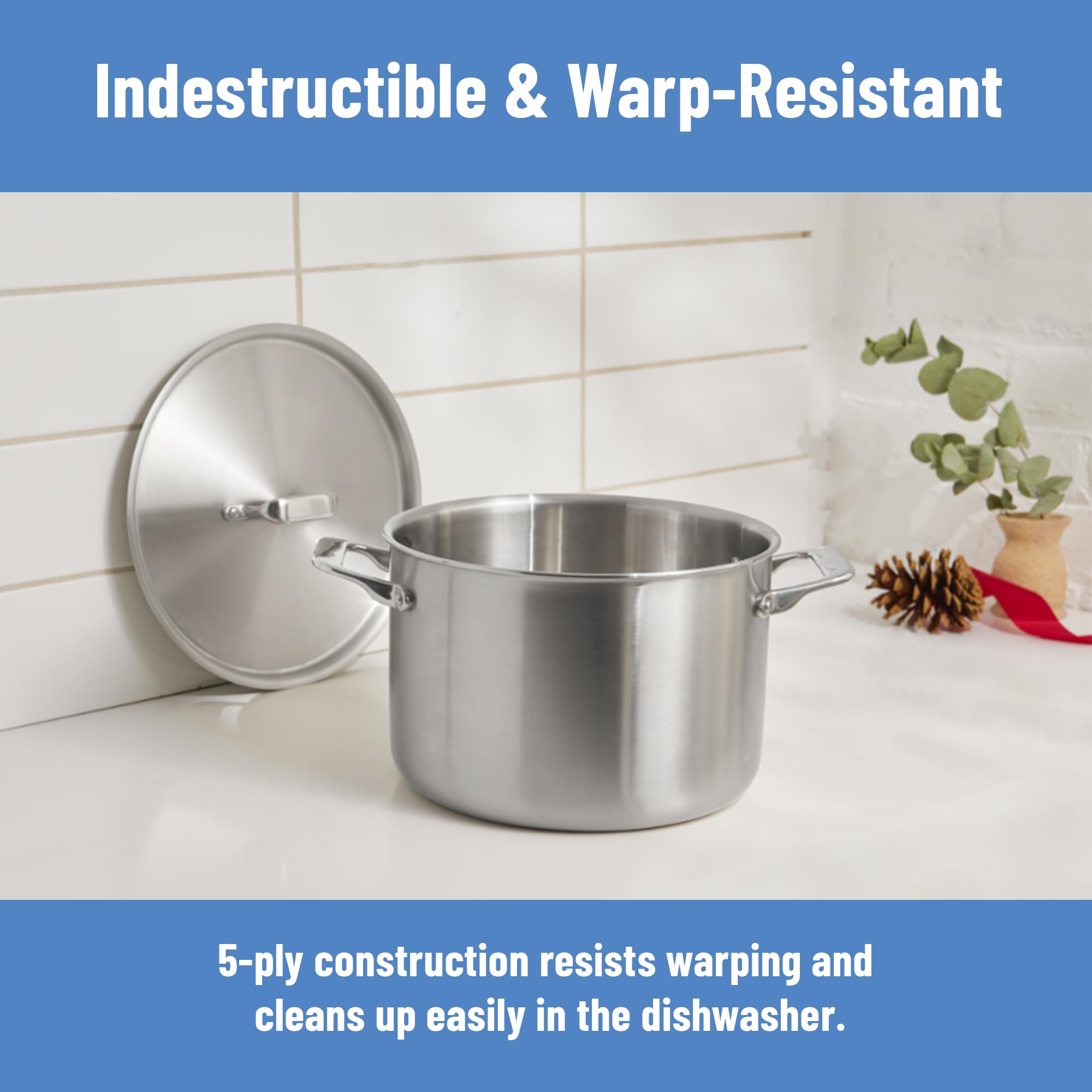 Misen riveted stockpot emphasizes long-lasting durability for daily cooking