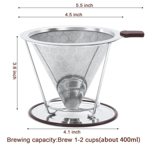 MISETTO detachable stand helps compatibility with cups and carafes.