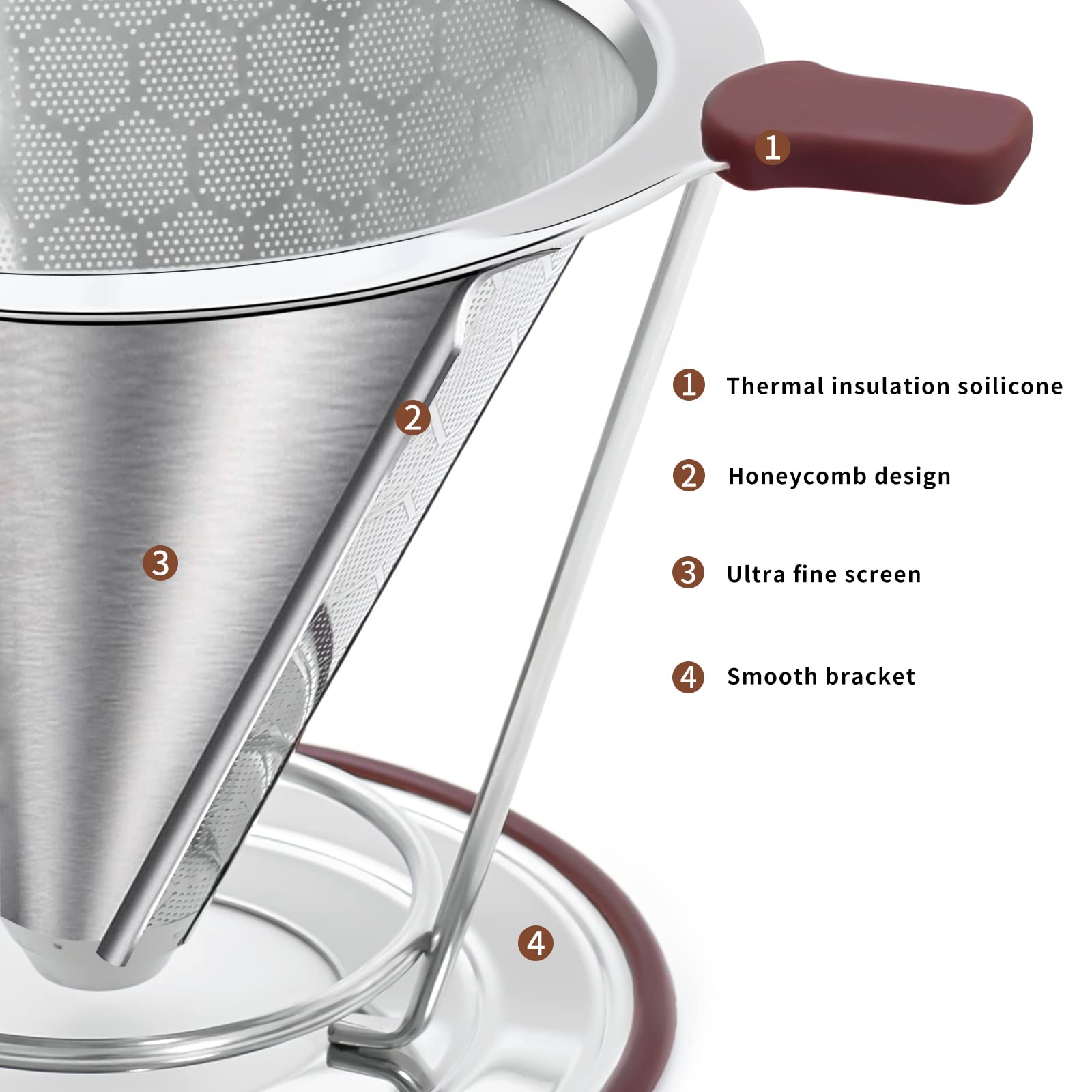 MISETTO rinse-ready design shown under running water for quick cleanup.