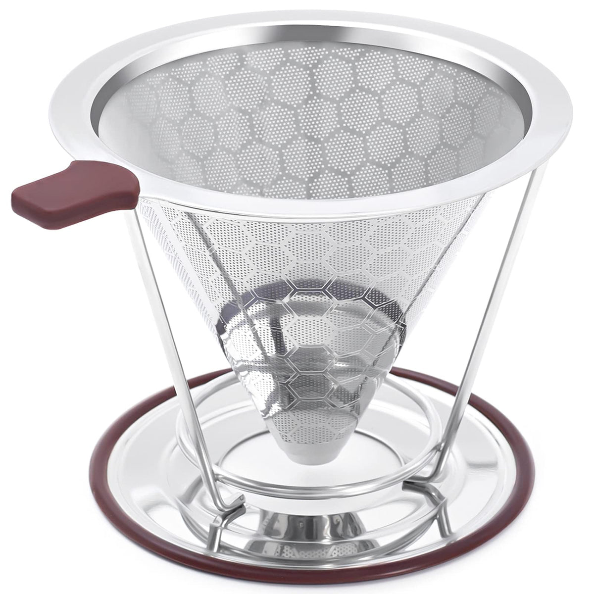 MISETTO pour-over coffee dripper with cone focus for a balanced cup.