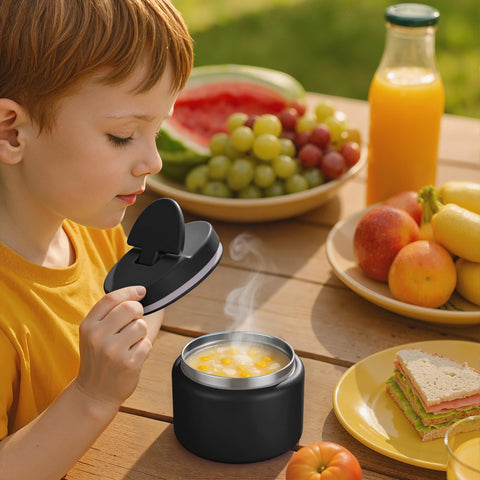 Black finish adds modern look and durable everyday use.