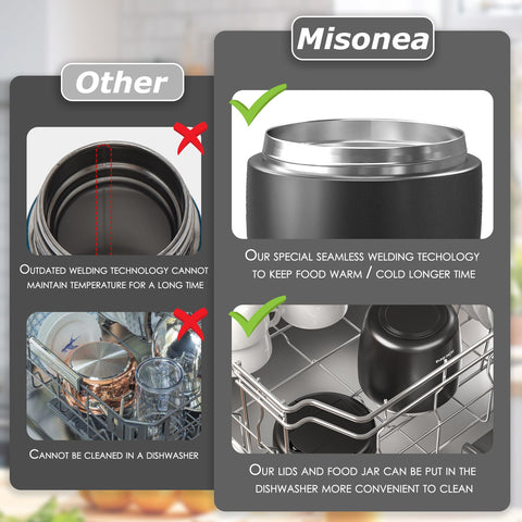 Misonea Thermo anti-slip base helps stay put on desks and trays.