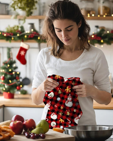 Miss Adola Christmas kitchen towel, durable design stays vibrant after washes