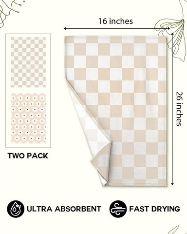 Miss Adola flour sack towel showing hanging loop for easy reach