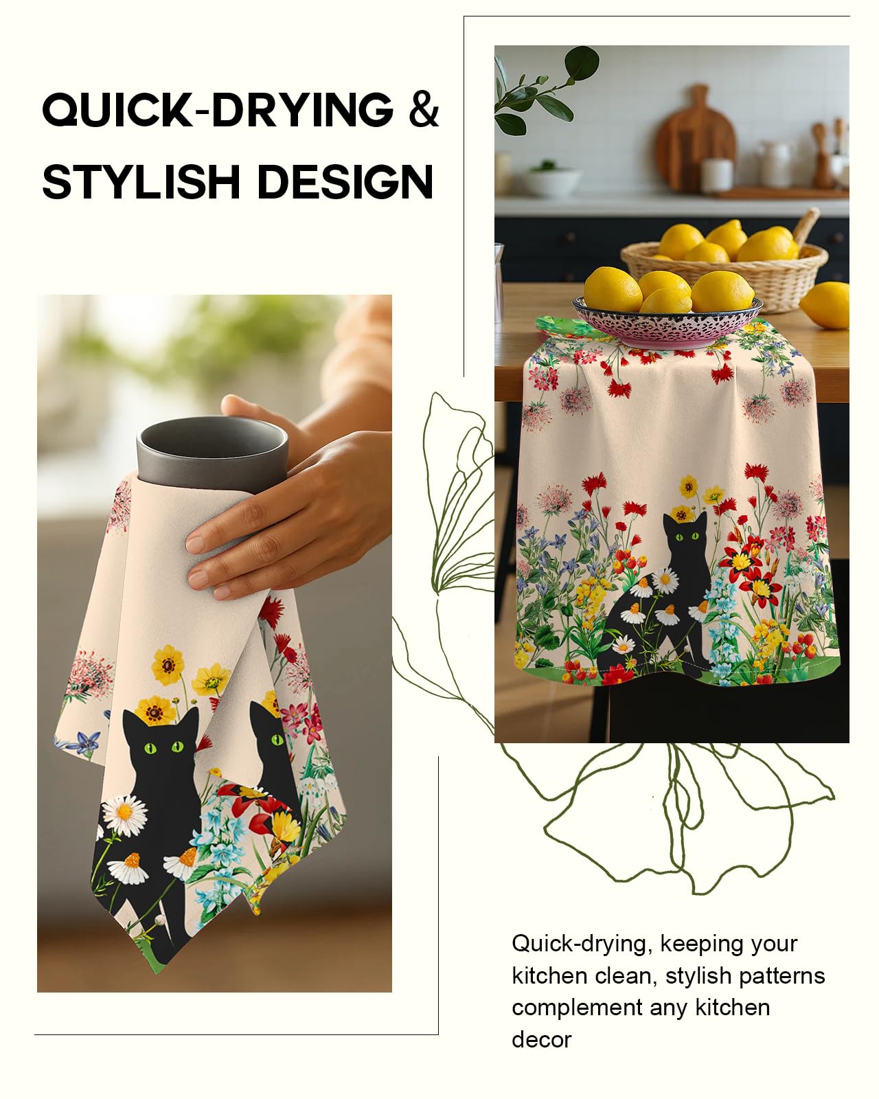 Miss Adola reusable towels designed to withstand frequent washing and reduce waste.