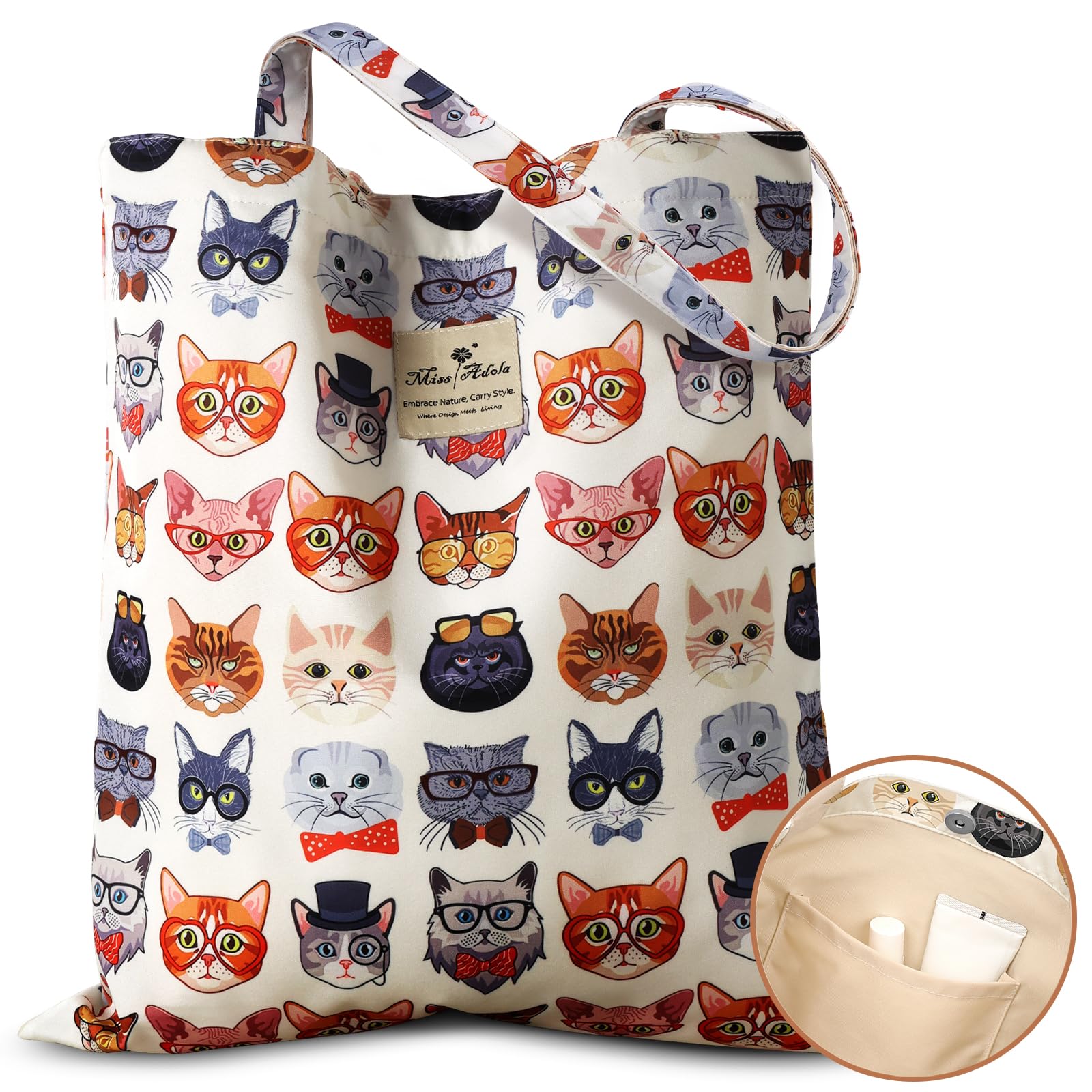 Miss Adola tote bag looks gift-ready for holidays and special occasions
