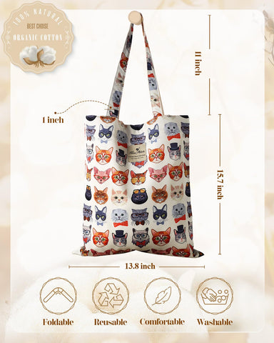 Miss Adola tote bag with large capacity 14.5x13 inches for groceries and more
