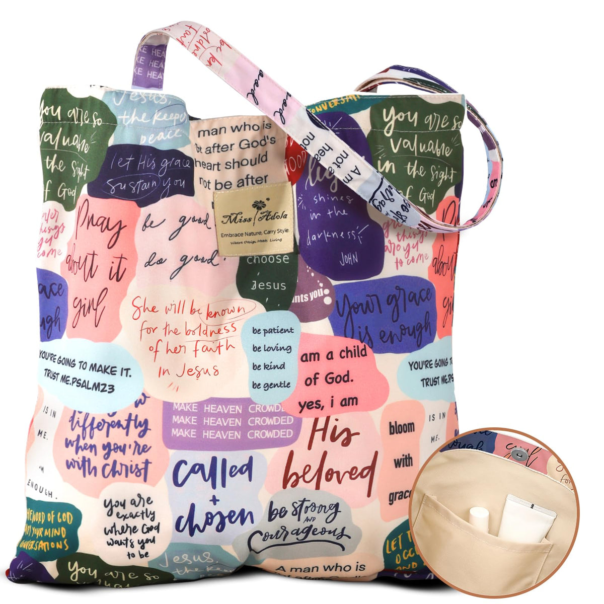 Miss Adola tote with buckle design for everyday carry and eco-friendly shopping