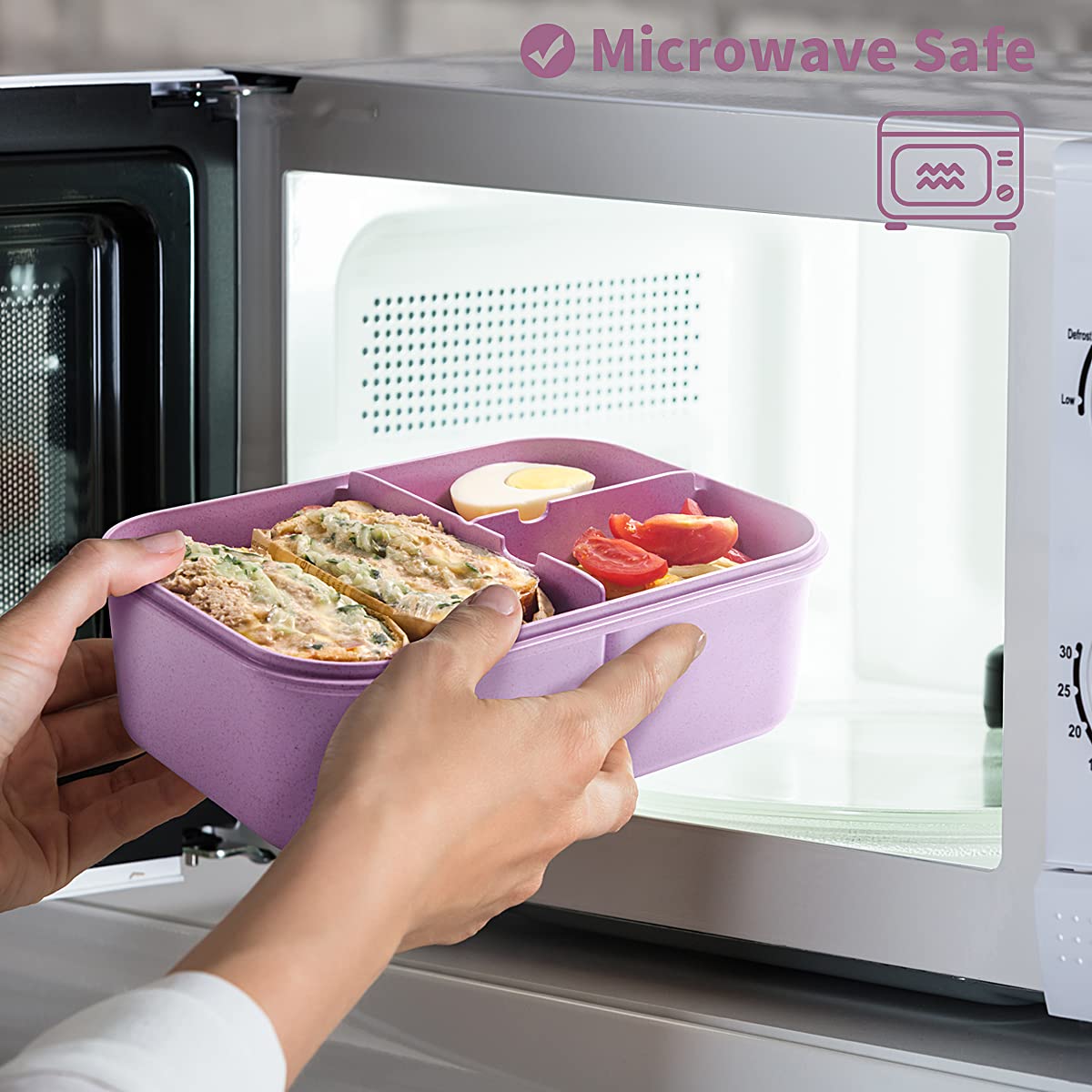 MISS BIG Bento Box made from BPA-free wheat fiber for daily use