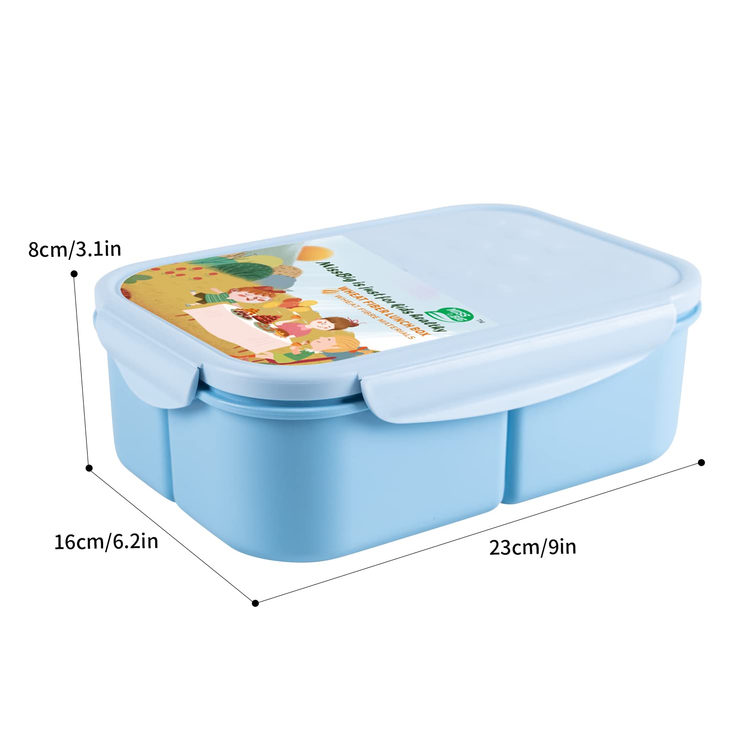 MISS BIG Bento Box dishwasher-safe containers simplify post-meal cleanup