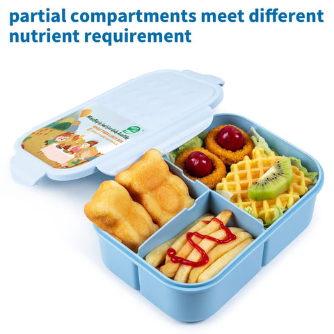 MISS BIG Bento Box includes a built-in fork for meals on the go
