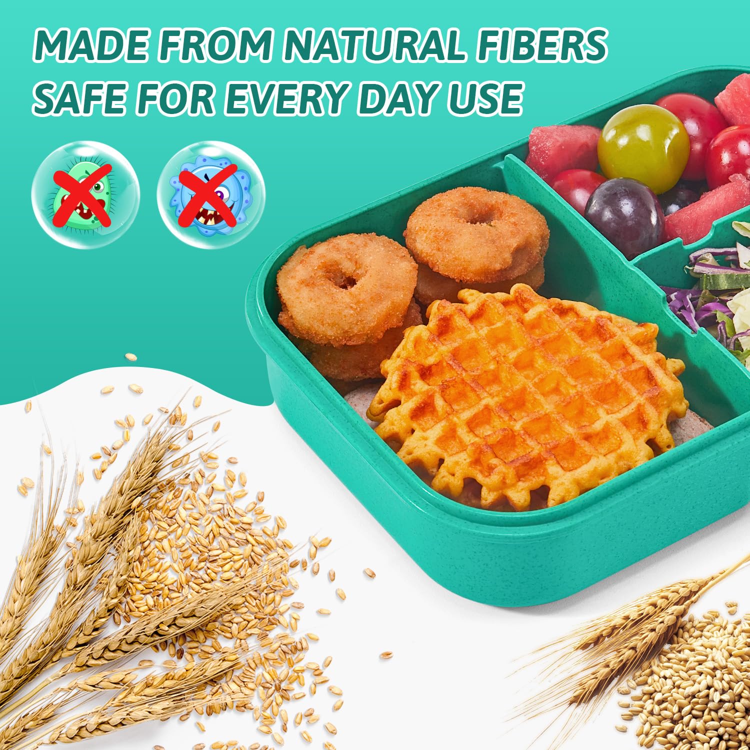 MISS BIG Bento Box is BPA-free and dye-free.