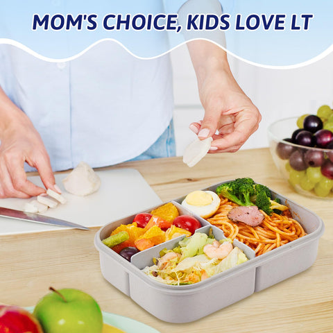 MISS BIG Bento Box for Kids portable design fits backpacks for busy days.