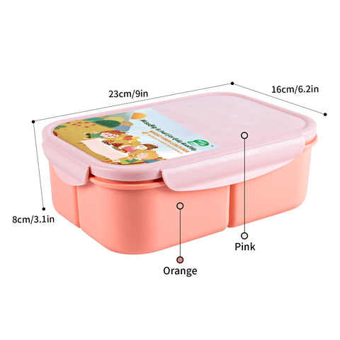 MISS BIG Bento Box portable design fits backpacks for office or school meals.