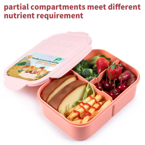 MISS BIG Bento Box three compartments keep meals organized for balanced dining.