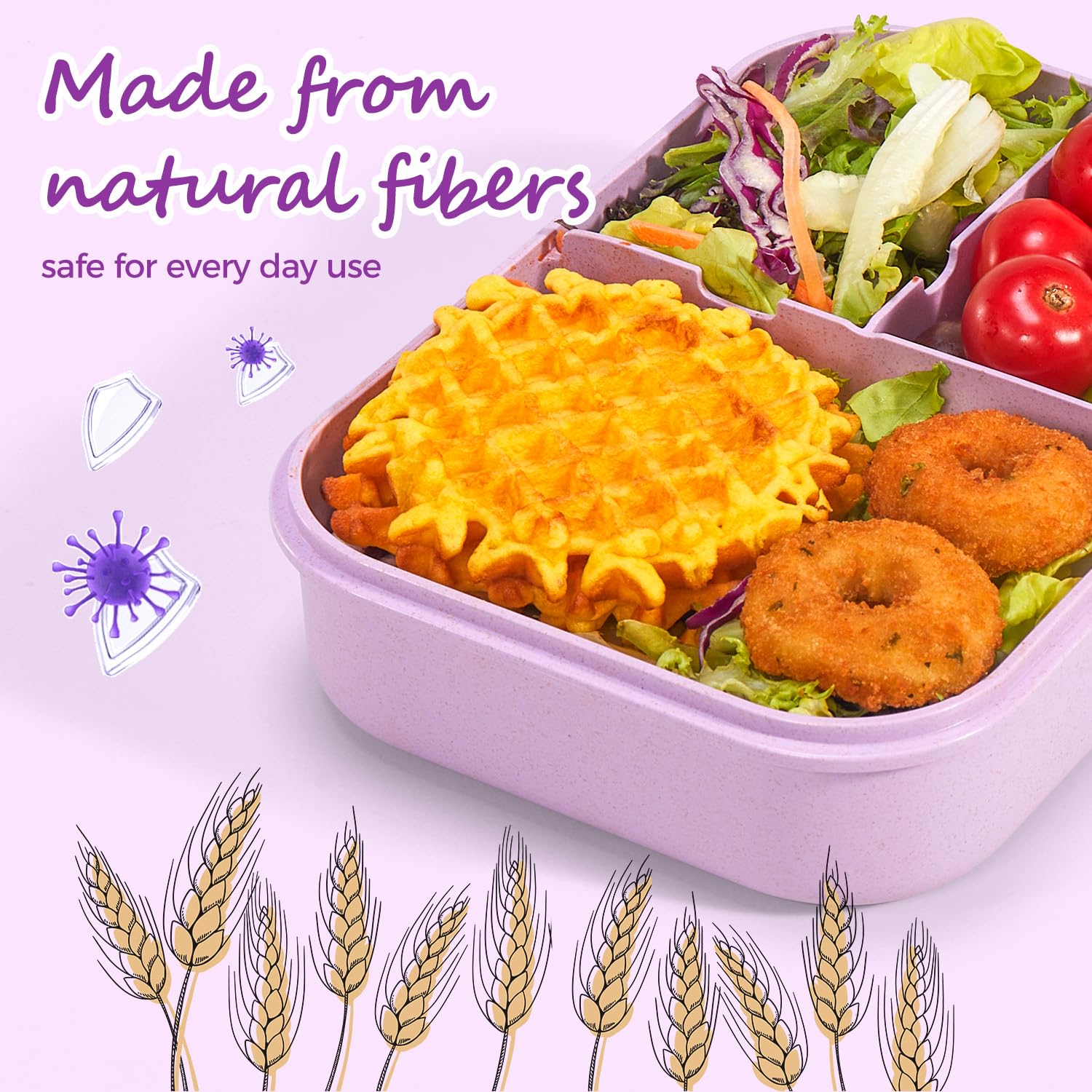 MISS BIG lunch box in dishwasher, easy cleanup after meals.