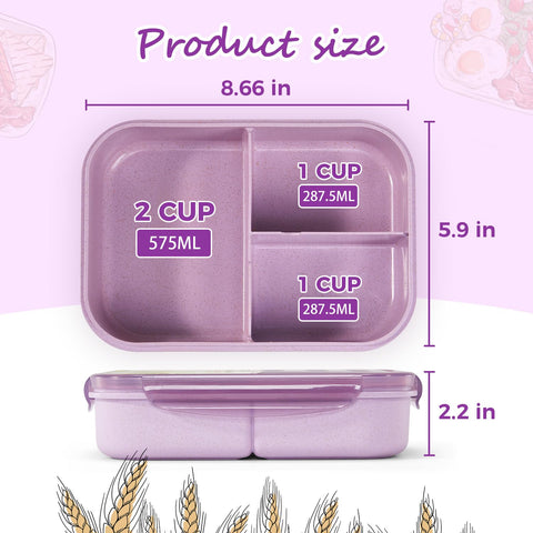 MISS BIG lunch box made from natural wheat fiber material.