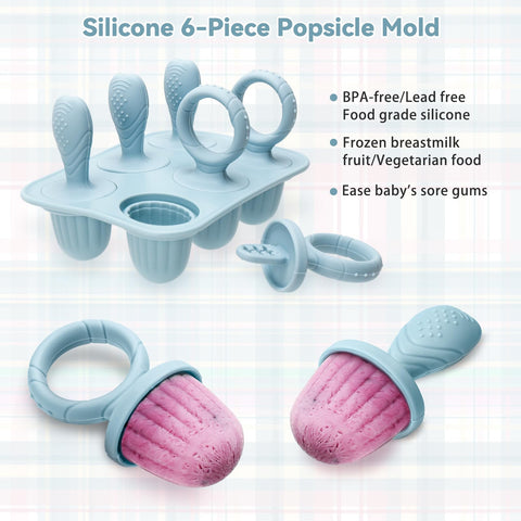 MISSLILI silicone texture close-up highlights soft material gentle for tiny mouths.