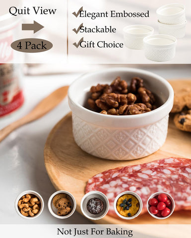 Missyssim multi-use ramekins set for sauces, dips, desserts, and snacks.