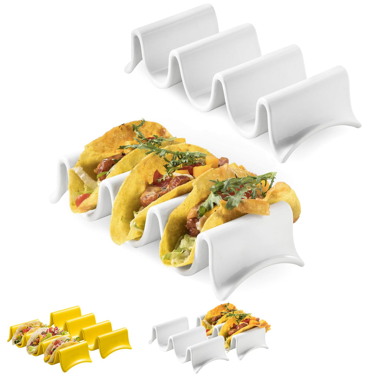 MISSYSSIM taco holders set keeps tacos upright for mess-free serving