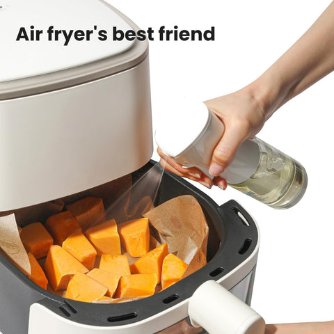 Mistifi Oliver Oil Sprayer uses FDA-certified plastics for safe cooking.
