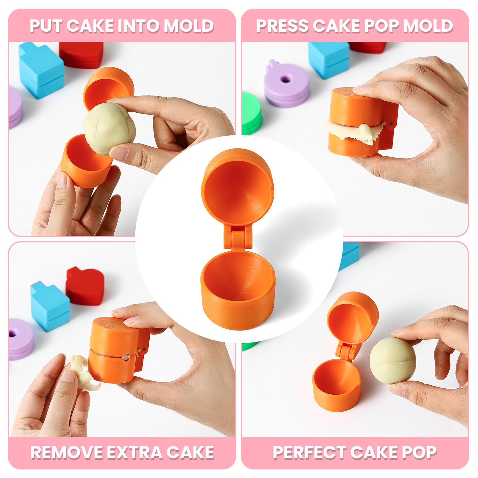 MITCHENIFY 3D printed cake pop mold showing versatile design