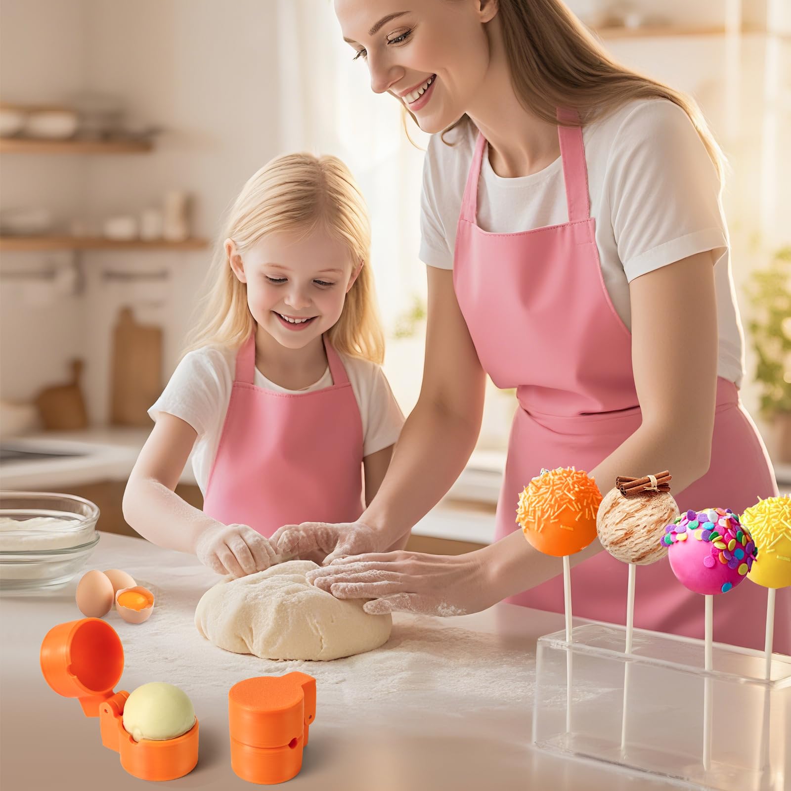 MITCHENIFY cake pop cutter and pusher delivering smooth edges