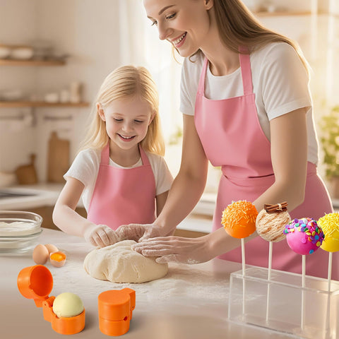 MITCHENIFY cake pop cutter and pusher delivering smooth edges
