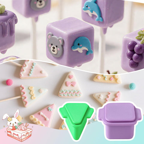 MITCHENIFY cake pop pusher releasing pops cleanly with minimal crumbs