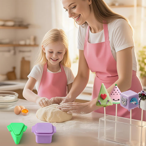 MITCHENIFY multiuse cake pop molds suitable for cookies, cake pops, and fondant