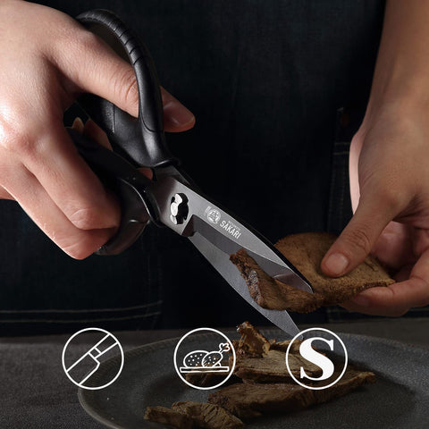 MITSUMOTO SAKARI ergonomic handle offers comfortable control during extended chopping.
