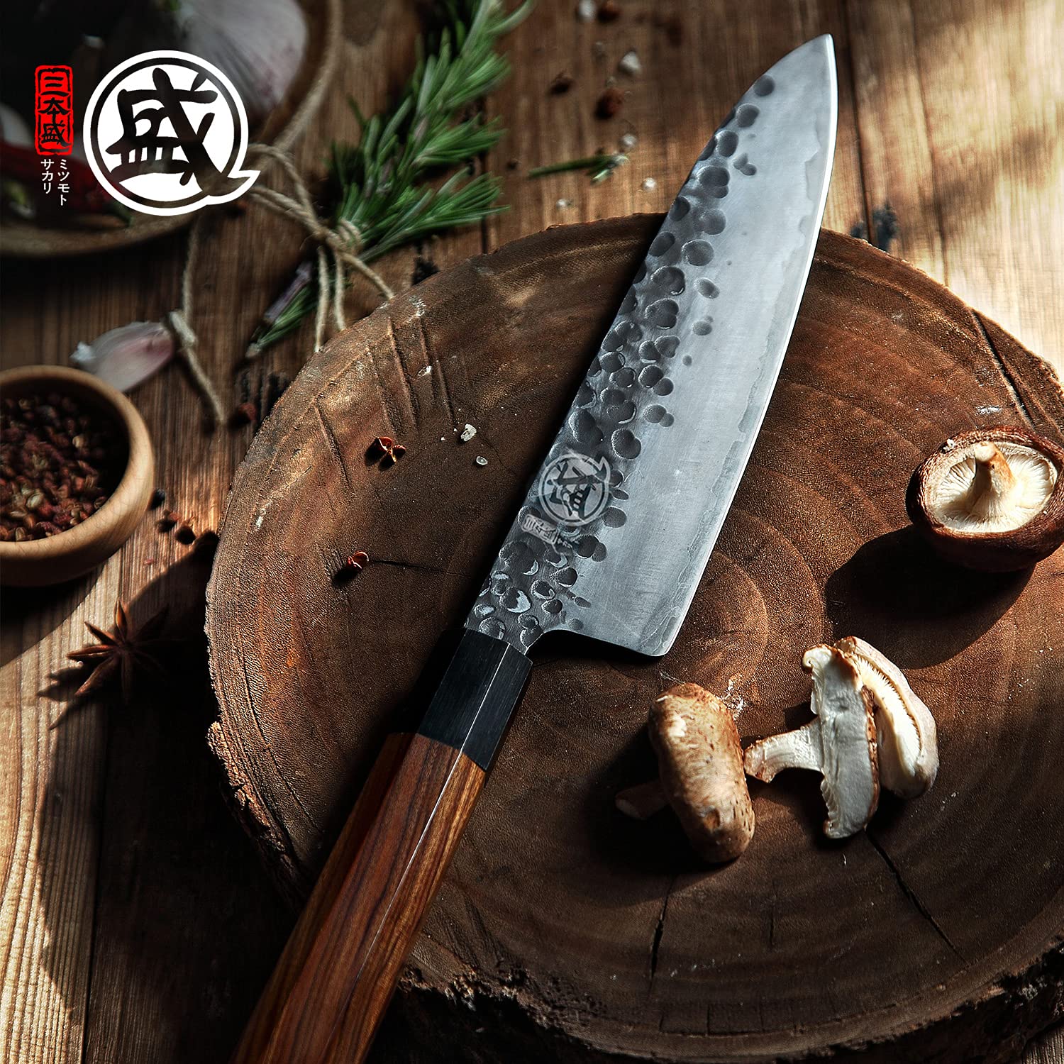 Three-layer 9CR18MOV blade delivering durable, smooth cuts.