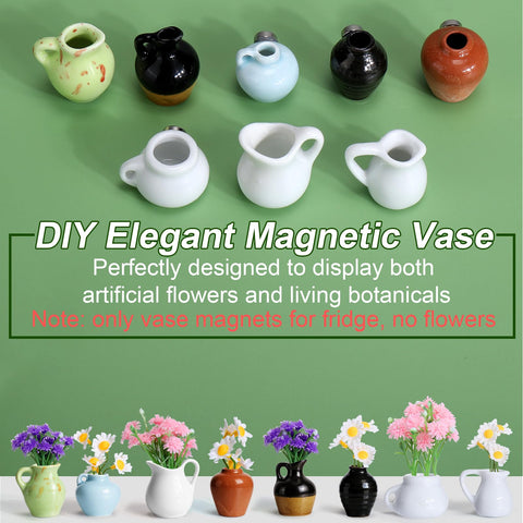 Mity Rain 3D ceramic tiny vases add charm to metal surfaces
