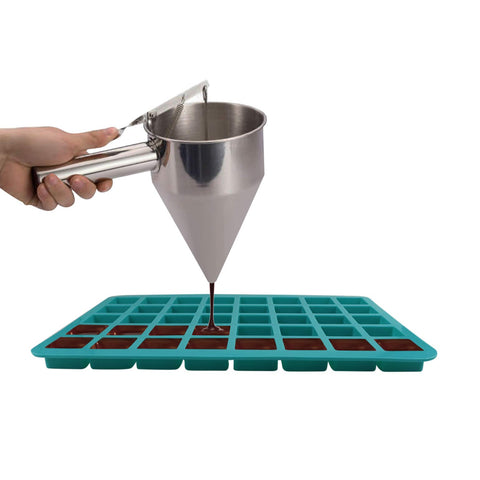 Mity Rain 40-cavity chocolate mold for truffles and ganache.