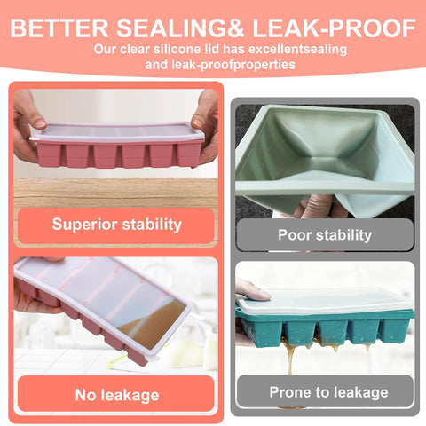 Mity Rain dishwasher-safe freezer trays built to last through many freezes.