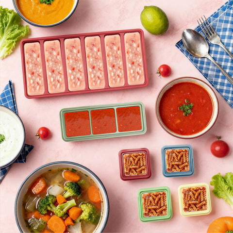 Mity Rain trays with secure lids ensuring fresh storage and easy transport.